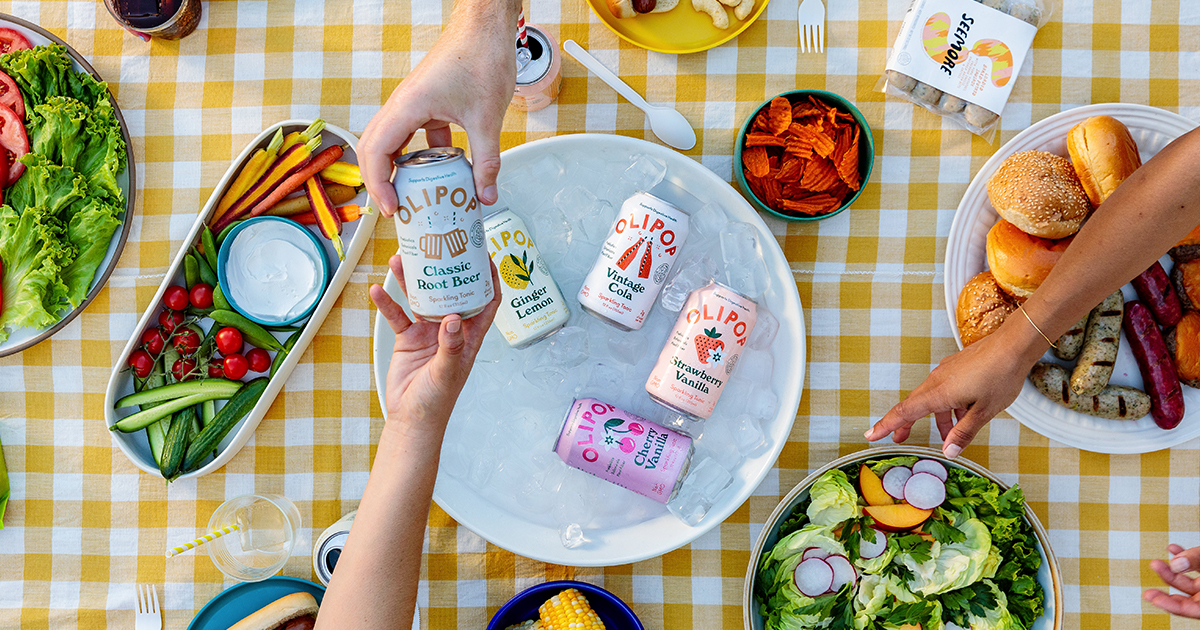 MacKidAurora's tweet card. A soda without GUILT? Yes, please! When the kids beg for soda...Grab OLIPOP! It tastes like a real soda and is a blend of plant-based ingredients, probiotics, and botanicals that support digestive...