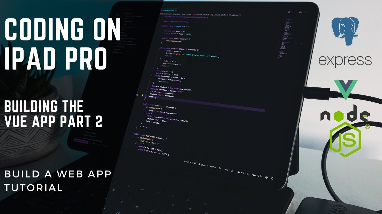 ProgrammingIife's tweet card. iPad PRO for Coding & Web Development in 2022 | Building the Front-...