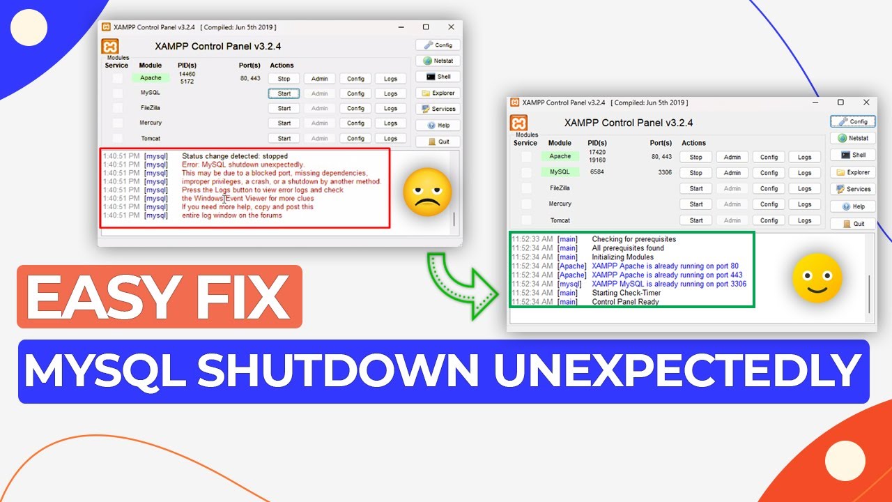 coolajax's tweet card. Step-by-Step: Resolving the MySQL Shutdown Unexpectedly Issue!