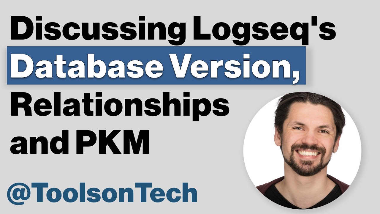 dariods_'s tweet card. Logseq's New Database Version, Relationships and PKM with ToolsonTech