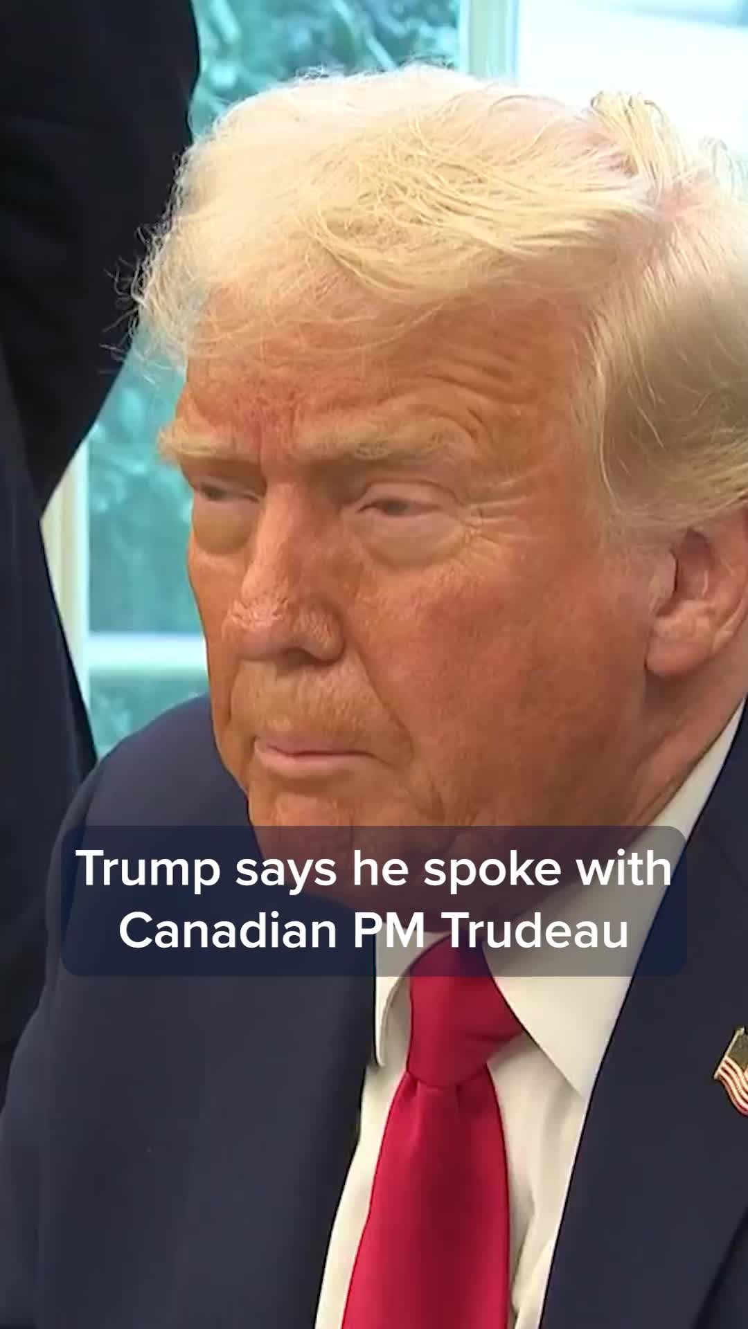 sandeepbose175's tweet card. President Donald Trump on Monday said he spoke with Canadian Prime Minister Justin Trudeau as tariffs on the country are set to go in effect. Trump said that the U.S. is "not treated well by Canada...