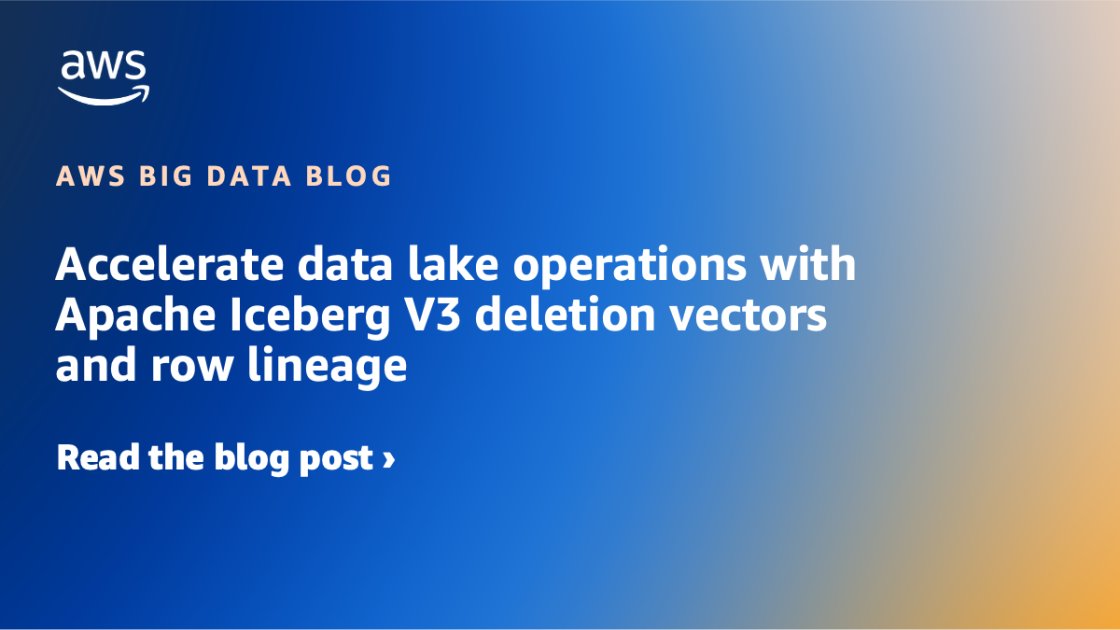 minamijoyo's tweet card. In this post, we walk you through the new capabilities in Iceberg V3, explain how deletion vectors and row lineage address these challenges, explore real-world use cases across industries, and...