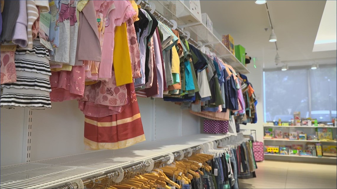 wfaa's tweet card. "The rainbow room is an emergency resource center that is available for all the needs of children with open cases for Child Protective Services," says Joanna Clark.