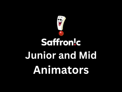 AnimationVFXJob's tweet card. Saffronic is looking for Junior and Mid Animators. The joining locations are in Chennai, Bangalore, Hyderabad, Mumbai, Pune and Kolkata.