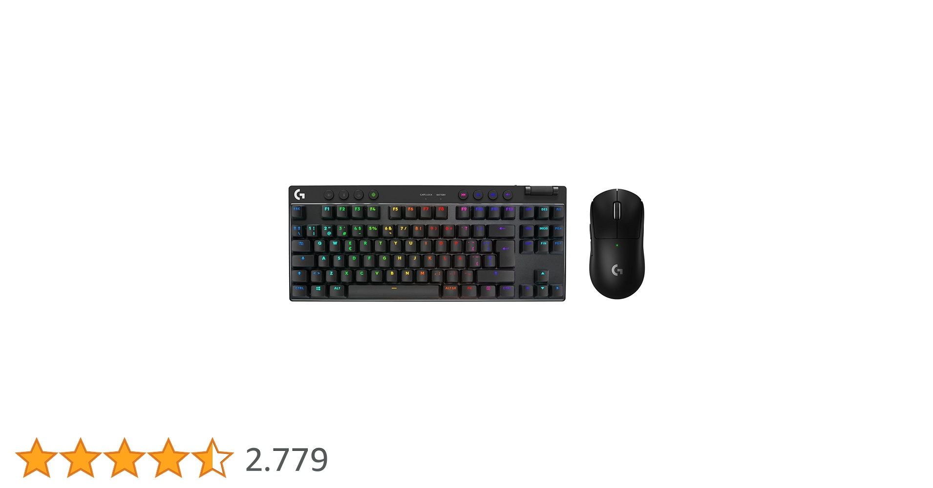 ciberedx's tweet card. Logitech G PRO X SUPERLIGHT 2, ratón inalámbrico LIGHTSPEED para gaming, carga USB-C + PRO X TKL LIGHTSPEED, teclado inalámbrico para gaming, sin sección numérica, teclas de PBT (QWERTY ES), Negro