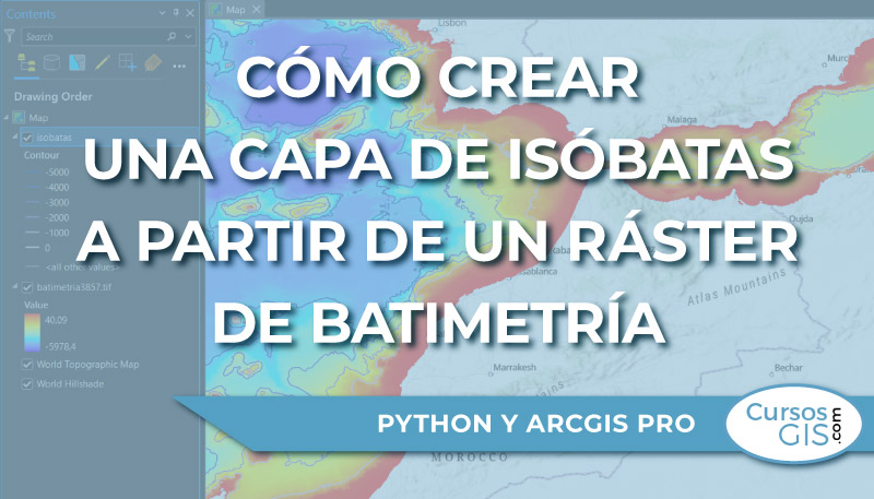 tycgis's tweet card. En este caso vamos a trabajar con una capa ráster de batimetría obtenida de GEBCO. En ArcGIS Pro ve a la pestaña “Insert” y crea un nuevo “Notebook” vamos a escribir el código en él. A continuación,...