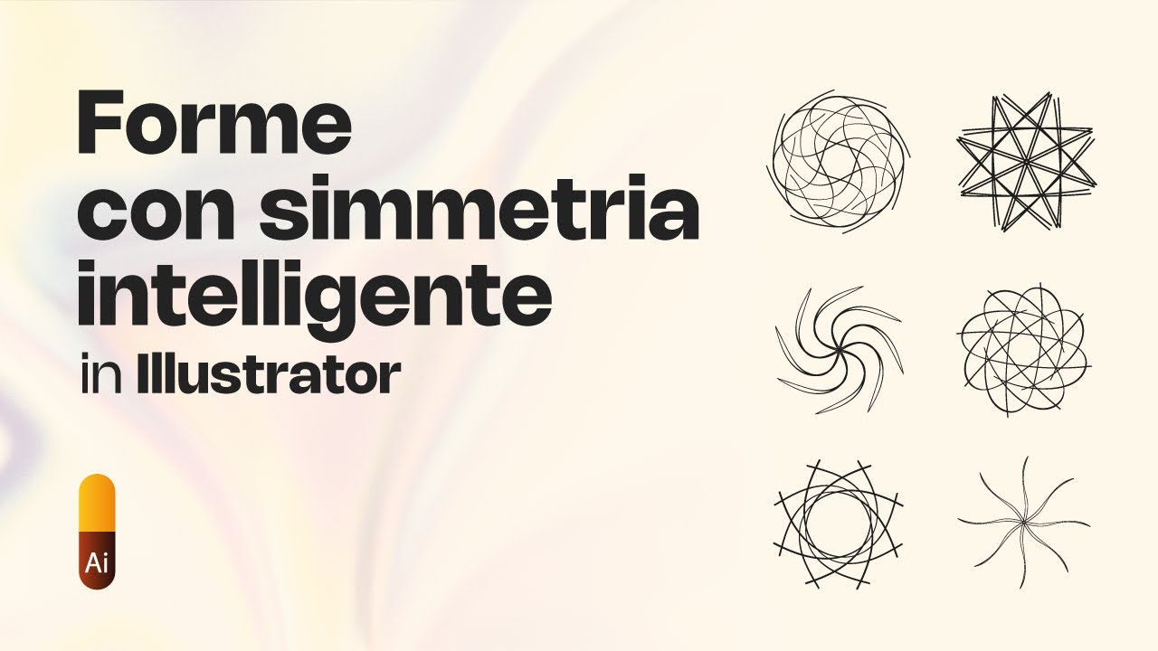 gioclear's tweet card. Forme Complesse con Simmetria Intelligente in Illustrator