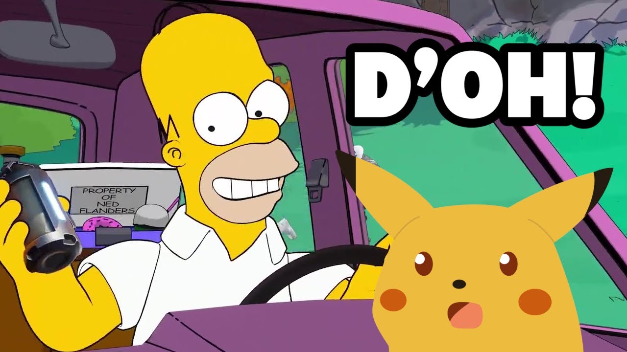 VirusOfficialYT's tweet card. Fortnite x The Simpsons REACTION