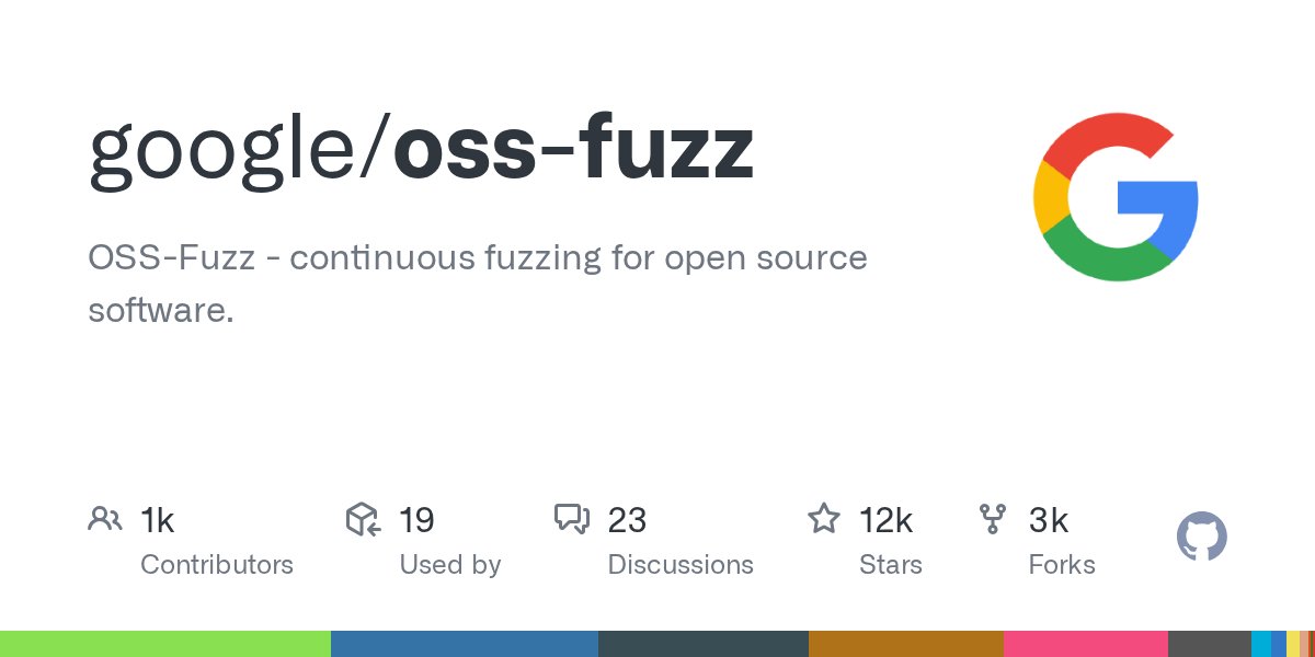MoneroResearchL's tweet card. OSS-Fuzz - continuous fuzzing for open source software. - google/oss-fuzz
