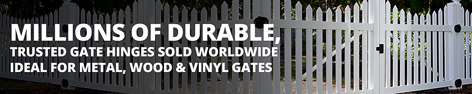 DDTechGlobal's tweet card. D&D Technologies offers multiple colors and strengths of hinges for wood & vinyl gates.