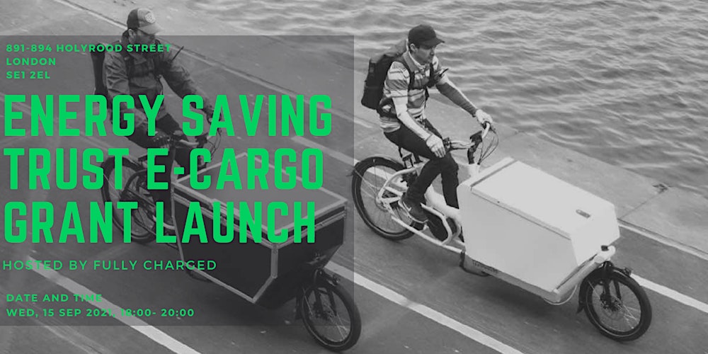 CSBLogistics's tweet card. Launch of the Energy Saving Trust's eCargo Bike Grant Scheme and Fully Charge Bikes for Business Consultations and Test Rides