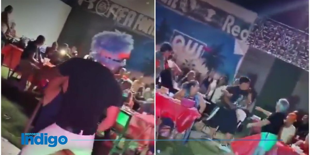 DonR0me0's tweet card. El hecho ocurrió durante un evento social en el municipio de Juárez, en Nuevo León 