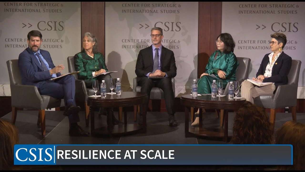 CSIS_PPD's tweet card. With a focus on climate-resilient infrastructure, join CSIS to discuss the “Resilience at Scale: A Systems Approach to Climate-Resilient Infrastructure Planning” report co-authored by USAID and MCC...