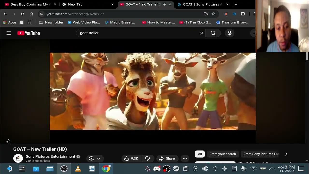 NajeeTechPro's tweet card. NTP Reacts to Sony animation film called Goat with the New Trailer