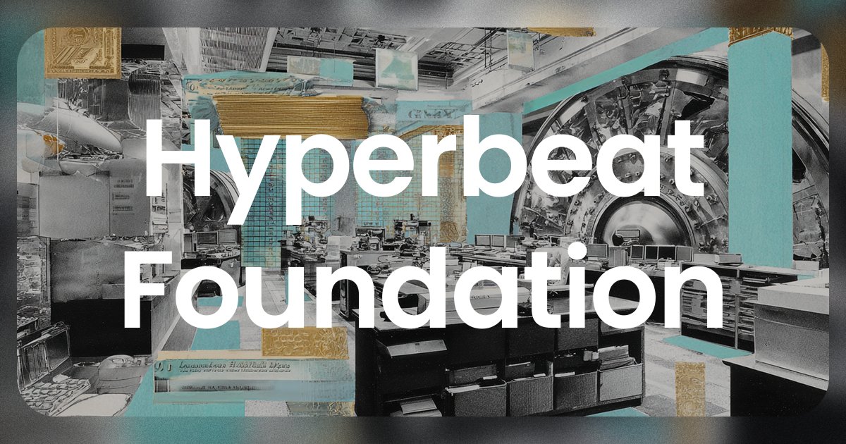 HyperbeatFND's tweet card. Airdrop Programme Terms and Conditions for Hyperbeat Foundation