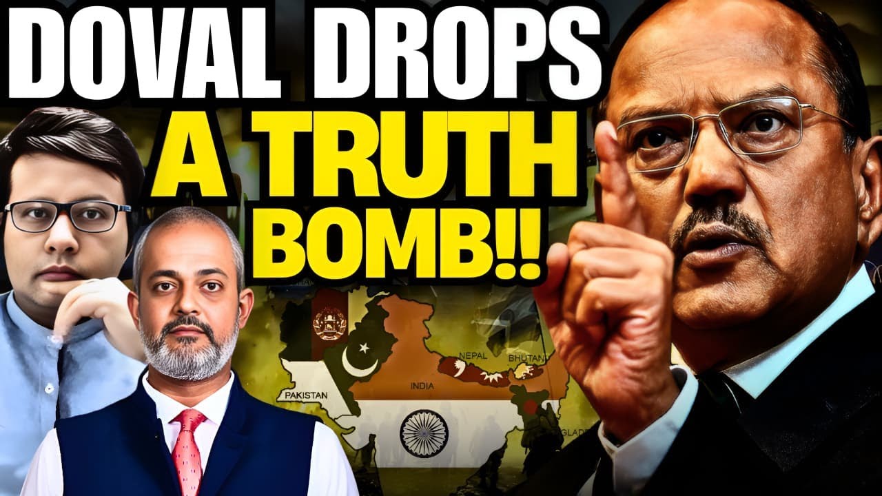 live_pathikrit's tweet card. Ajit Doval Drops a Truth Bomb on Democracy, Nepal & Bangladesh I Aadi...