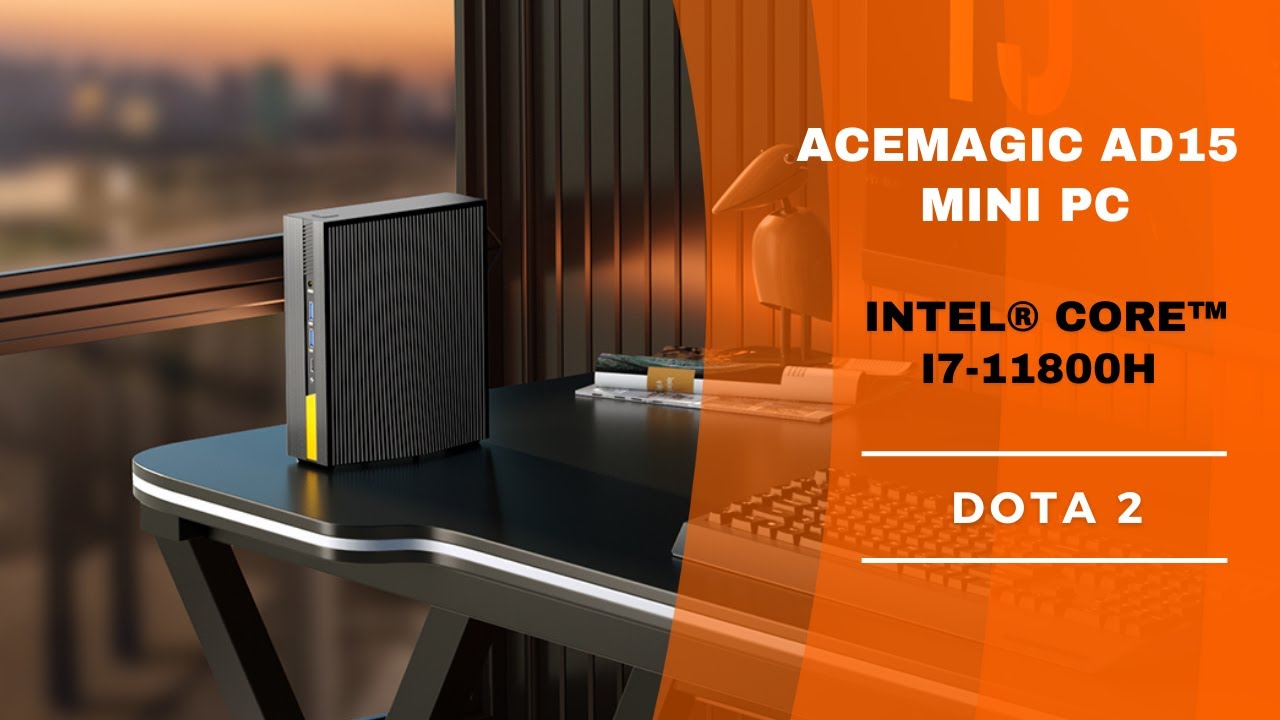 Acemagic_MiniPC's tweet card. Playing DOTA2 on ACEMAGIC AD15 Mini PC Intel® Core™ i7-11800H...