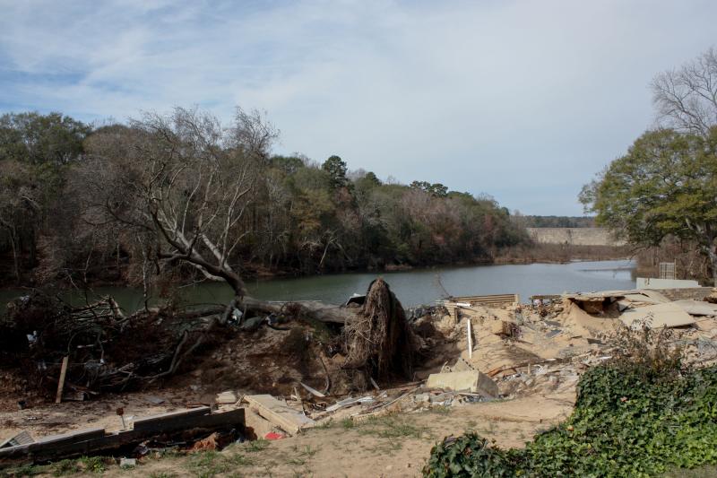 DrJeffMasters's tweet card. How did I miss this? 100 miles away from the areas Helene drenched, 170 structures were flooded because Duke needed to open a spillway in a reservoir it manages on the Catawba. Should we even have...