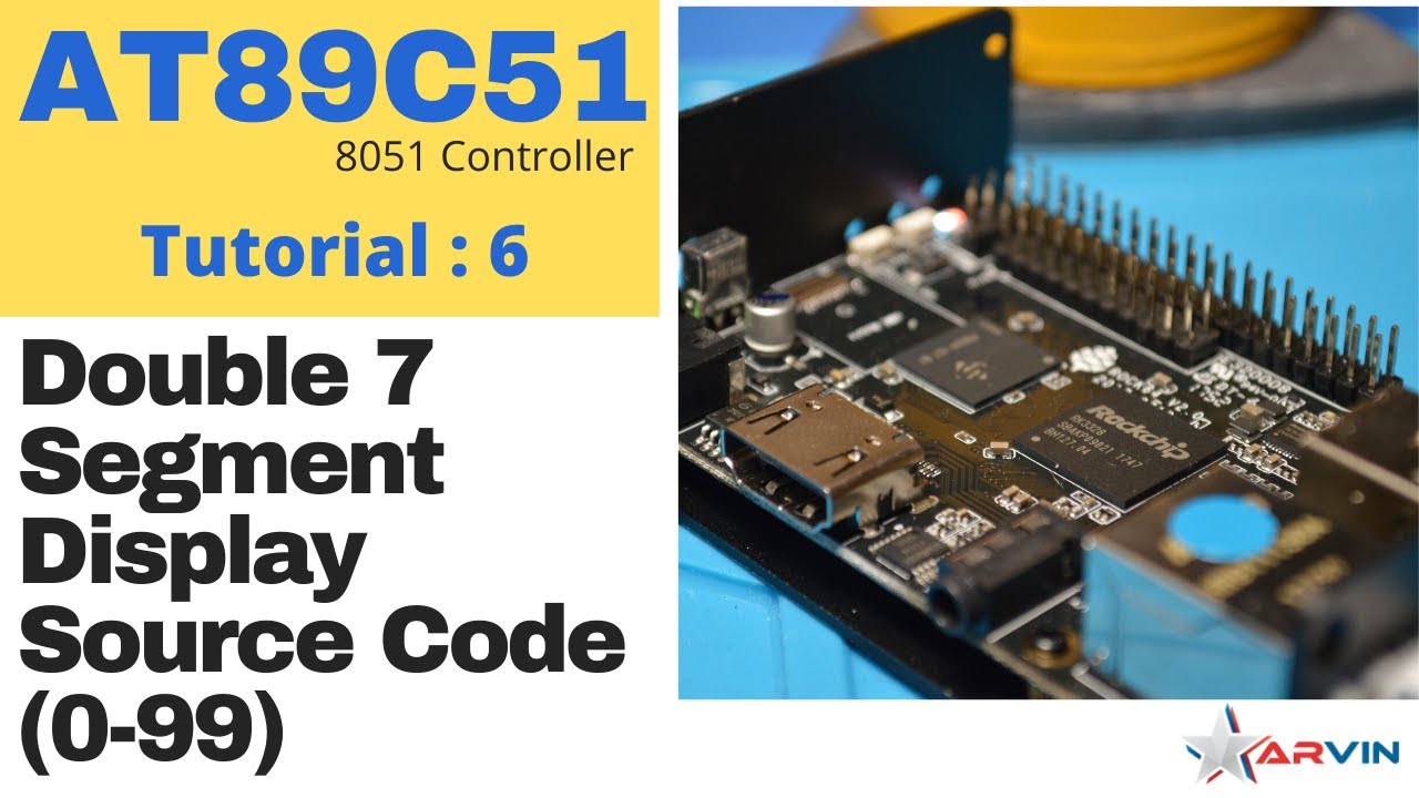 TechOptimum1's tweet card. Double Seven Segment Display Using 8051 Micro Controller | Source...