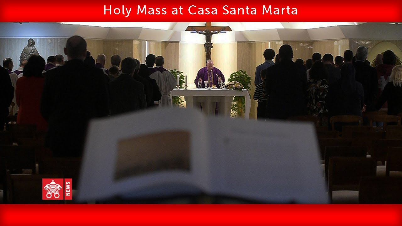 Pontifex266Arch's tweet card. April 24 2020, Santa Marta Mass | Pope Francis