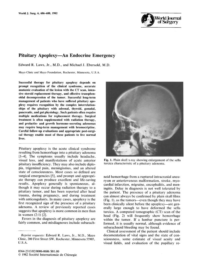 DocsDel's tweet card. Successful therapy for pituitary apoplexy depends on prompt recognition of the clinical syndrome, accurate anatomic evaluation of the lesion with t...