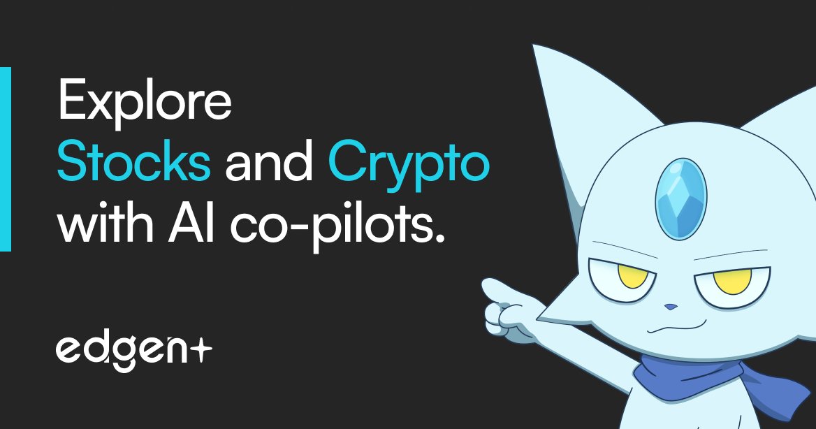 EdgenTech's tweet card. Stay ahead with Edgen's crypto news. Get real-time updates on market trends, whale activity, and funding rounds, powered by AI-driven social and on-chain analysis.