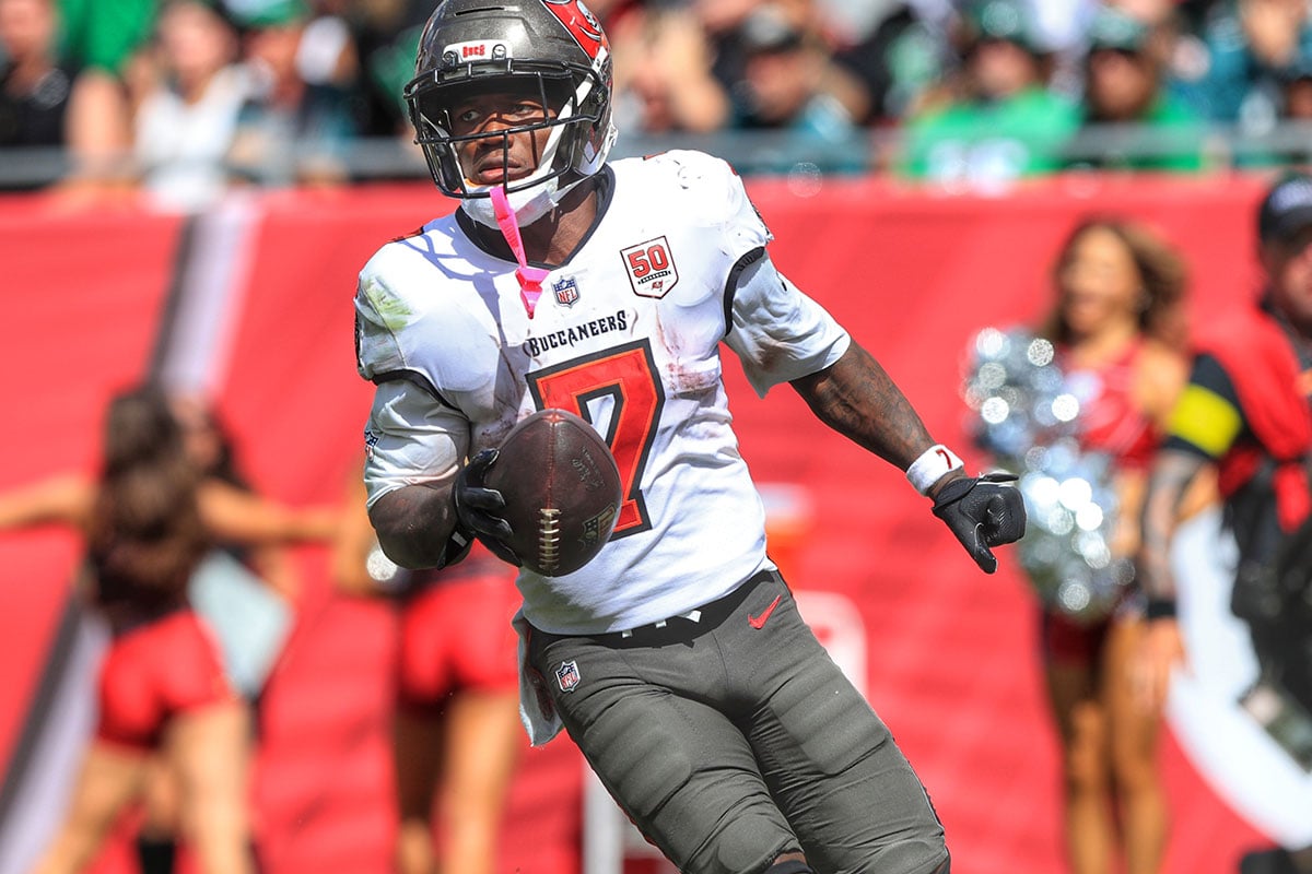 PewterReport's tweet card. On Wednesday, Bucs RB Bucky Irving addressed the media for the first time since he was injured against the Eagles back in Week 4.