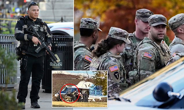 TruthHunters's tweet card. Two National Guard soldiers have been shot in an ambush-style attack just 800 yards from the White House, sparking a lockdown at the president's residence.