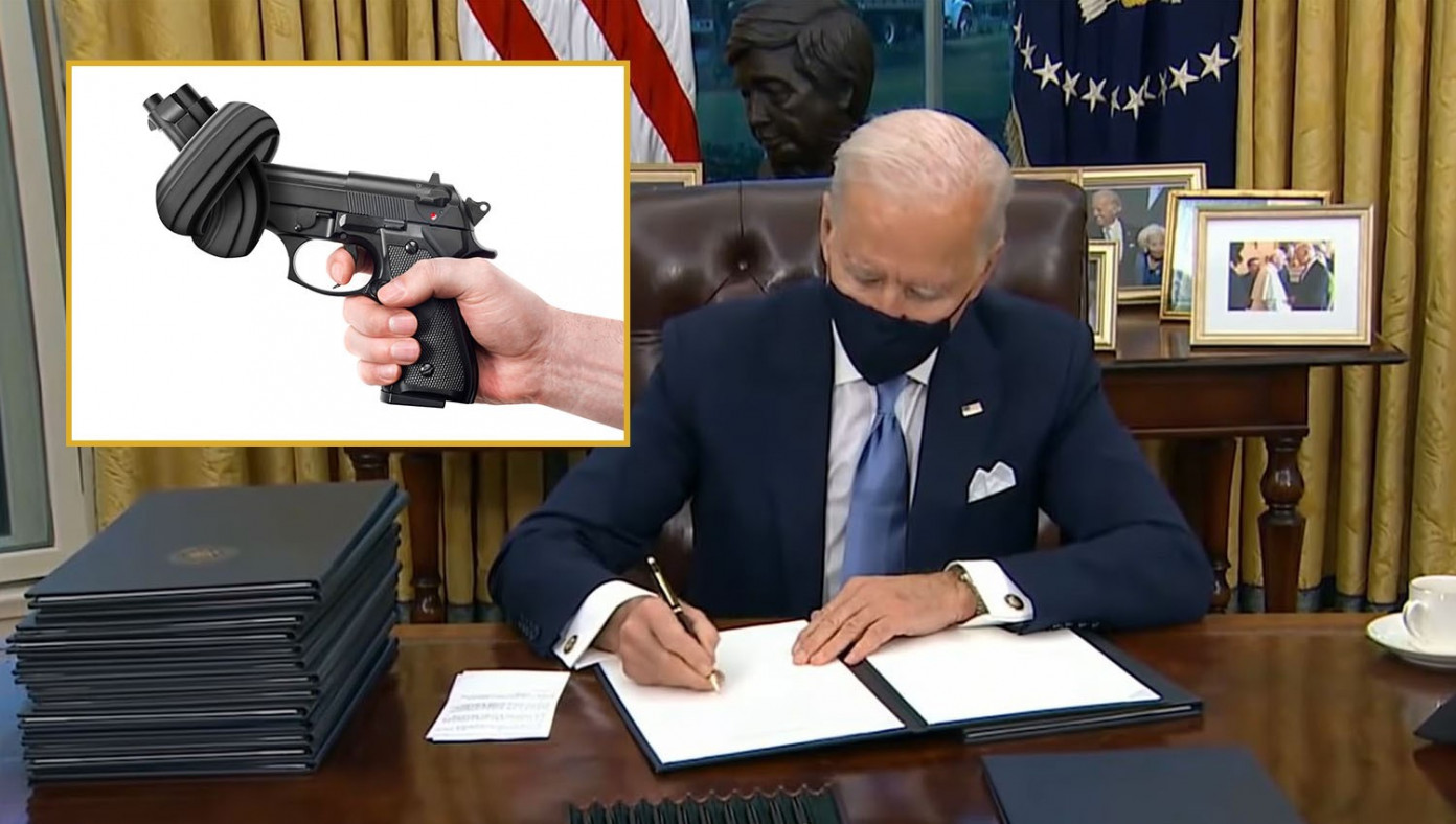 TheBabylonBee's tweet card. WASHINGTON D.C.—In what Democrats are calling a "brilliant compromise for gun safety," President Biden has signed an executive order allowing everyone to keep as many guns as they want-- as long as...