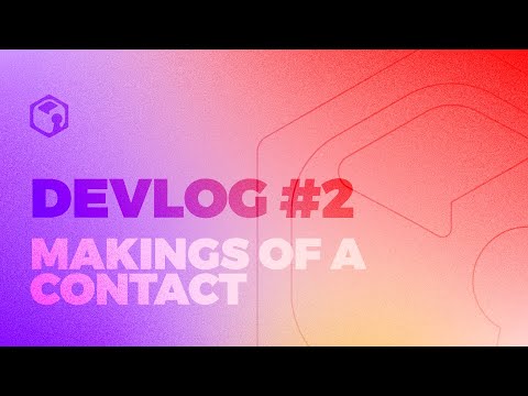 aetherroom's tweet card. Devlog #2 -- Makings of a Contact