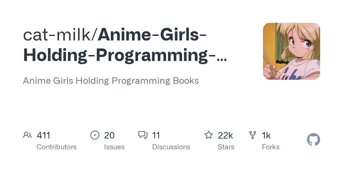 Basix1120's tweet card. Anime Girls Holding Programming Books. Contribute to cat-milk/Anime-Girls-Holding-Programming-Books development by creating an account on GitHub.