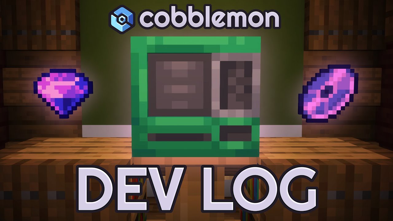 CobblemonMod's tweet card. TMs & Type Gems - Cobblemon Dev Log