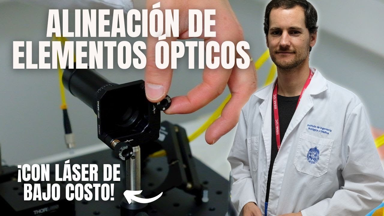 WenzelLab's tweet card. Cómo alinear fácilmente elementos ópticos con un láser de bajo costo