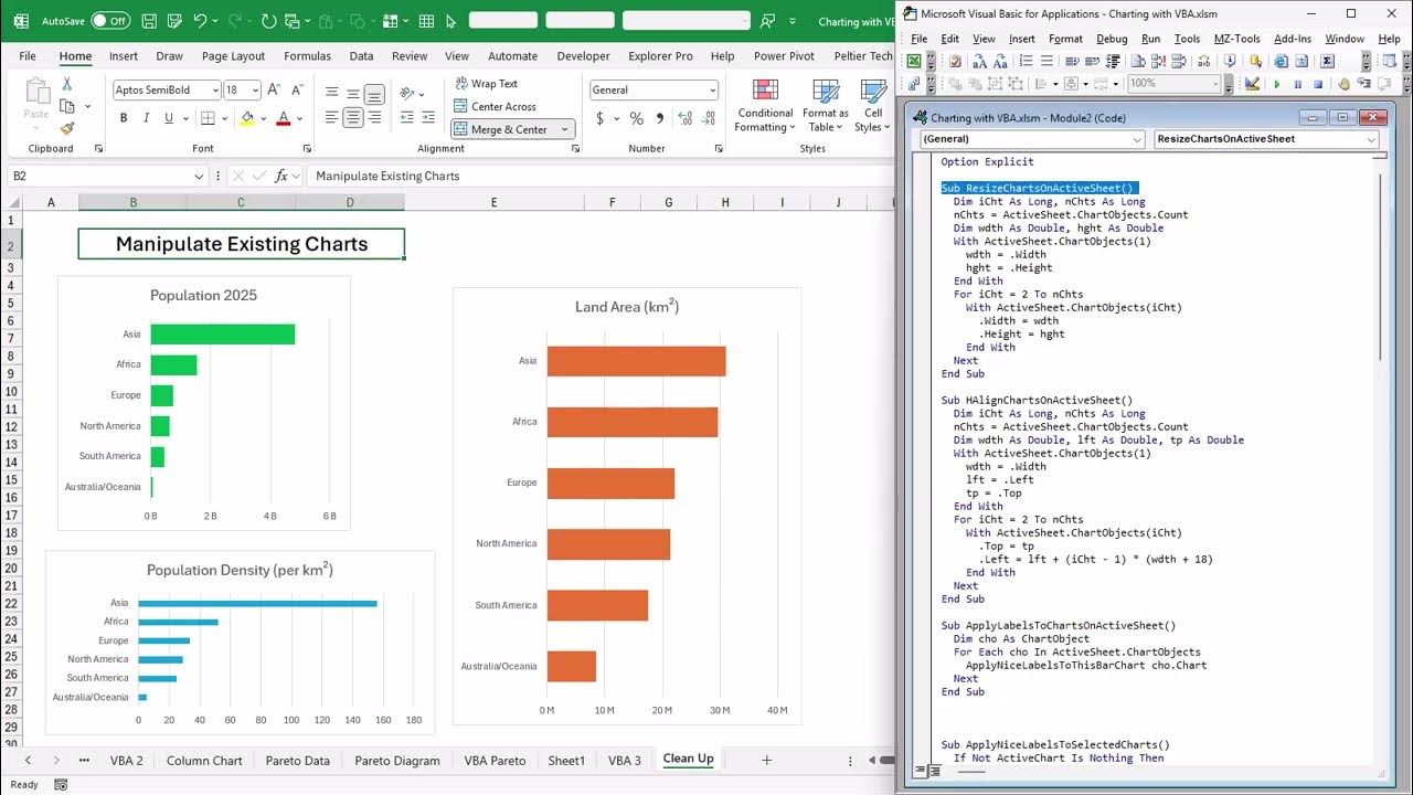 msexcel's tweet card. XL 40 Charting with VBA