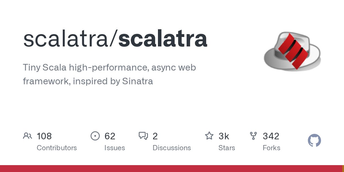 seratch's tweet card. Tiny Scala high-performance, async web framework, inspired by Sinatra - scalatra/scalatra