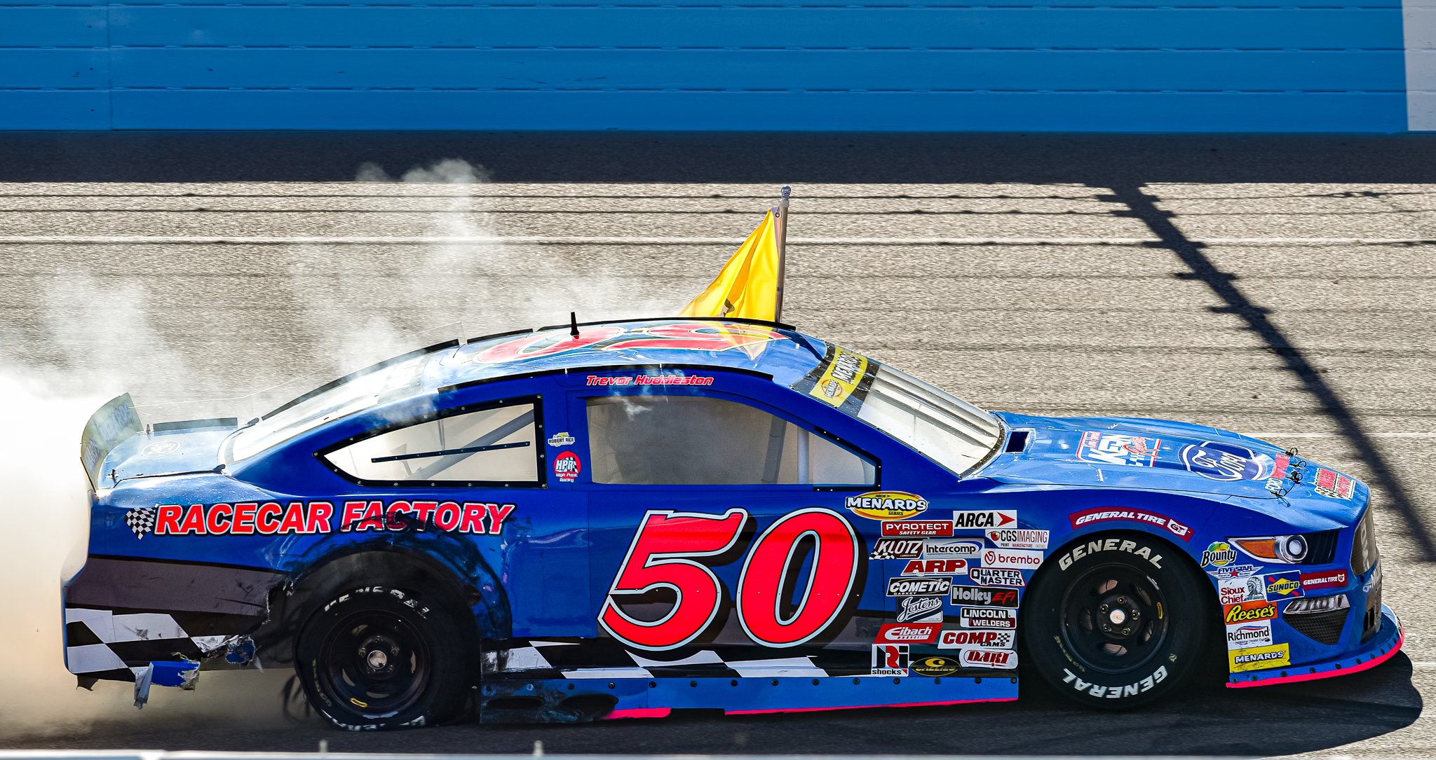 RacingRefresh's tweet card. Before Trevor Huddleston lifted the ARCA Menards Series West championship trophy at Phoenix Raceway, the idea for his winning car was drawn nearly four decades earlier in a Los Angeles high-school...