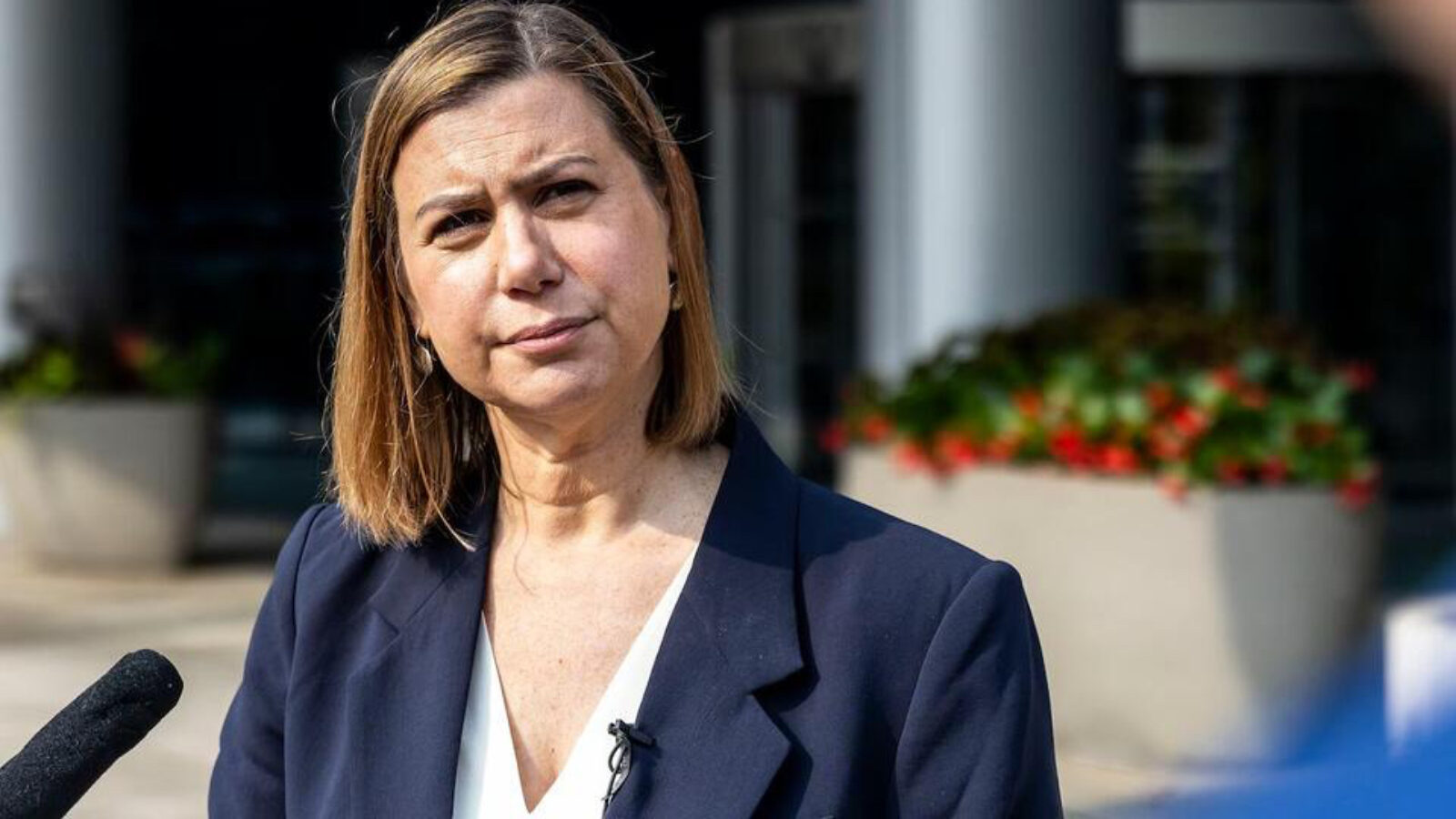 rickb8s's tweet card.           Democrat Senator and former CIA Analyst Elissa Slotkin is a master at the art of deception.