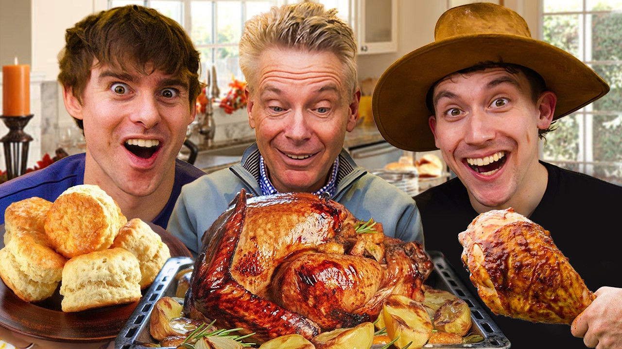 ReaderGalore's tweet card. British Grandad Tries Thanksgiving Dinner for the First Time!