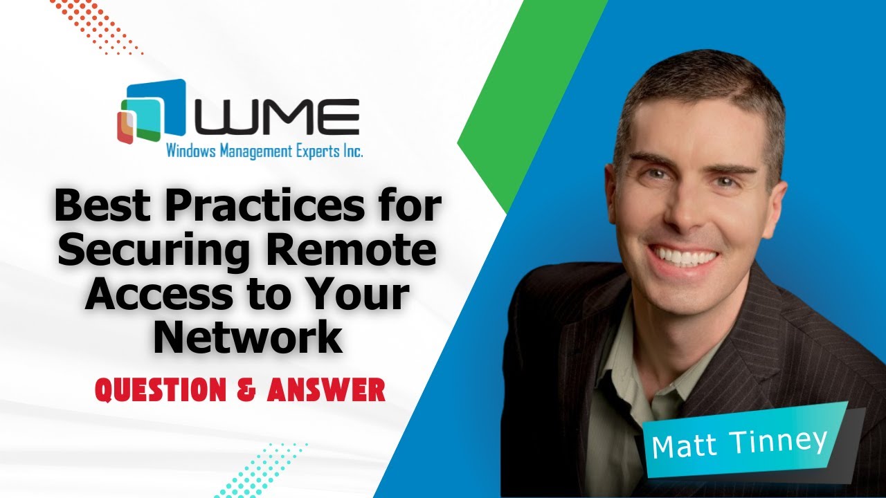 WinMgmtExperts's tweet card. 🔐 Best Practices for Securing Remote Access to Your Network | WME...