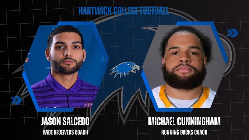HartwickFball's tweet card. ONEONTA, N.Y. – Matt Rogers, Hartwick College Head Football Coach, has recently announced the additions of Jason Salcedo as Wide Receivers Coach and Michael Cunningham as Running Backs Coach,...