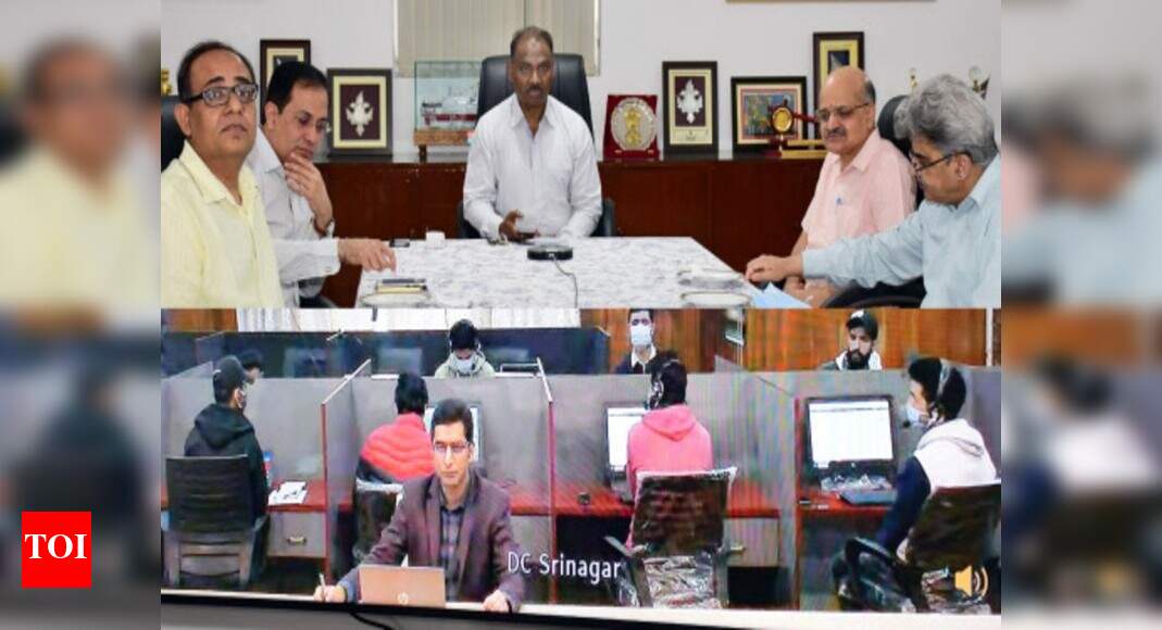 svembu's tweet card. India News: The Jammu and Kashmir administration on Friday inaugurated the union territory's first Covid response call centre in Srinagar, an official spokesperso