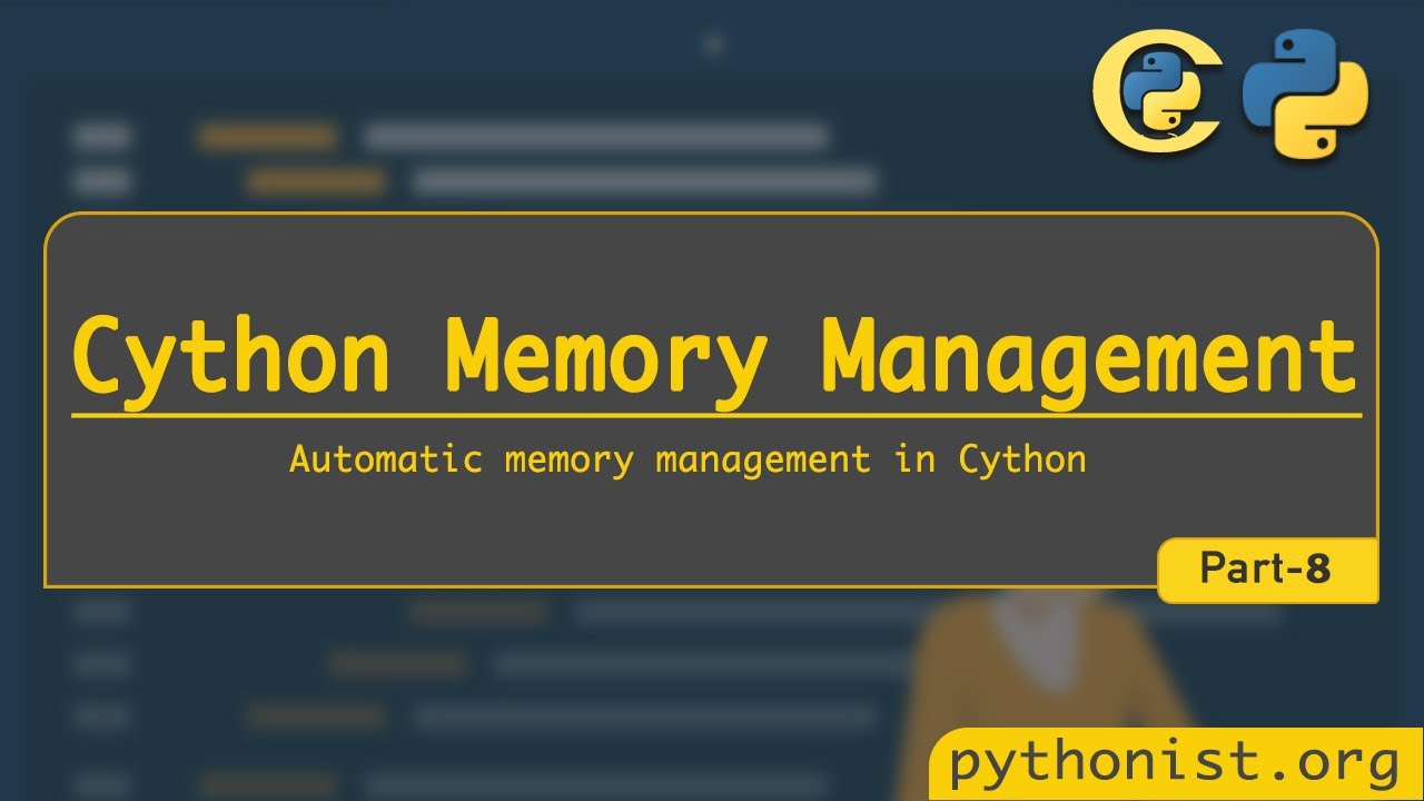 Pythonist20's tweet card. Cython memory Management | Cython for Python | Python tutorials