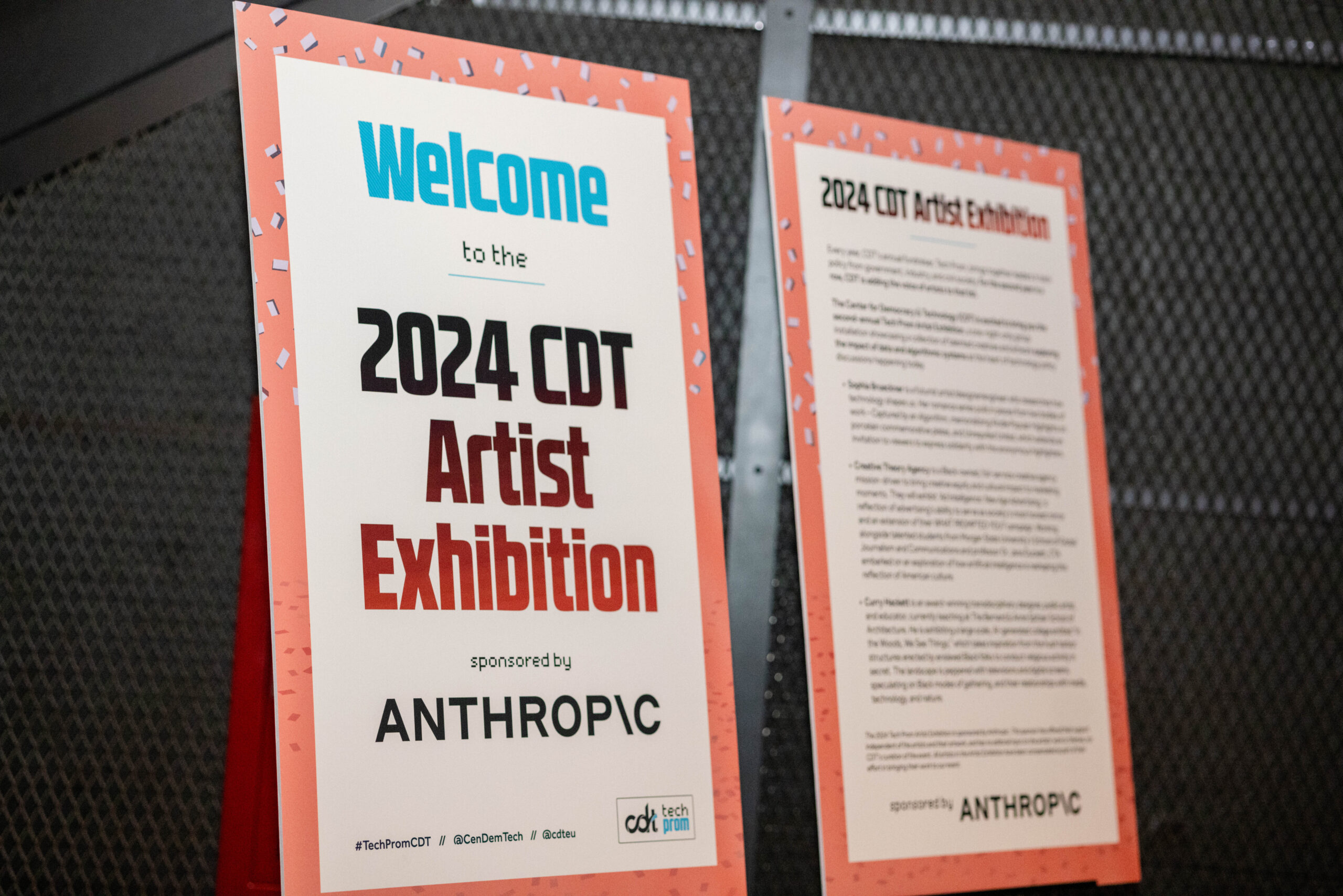 CenDemTech's tweet card. On November 14th, nearly a thousand attendees marked what has become a new tradition at CDT – the unveiling of a one-night-only Artist Exhibition alongside our long-standing annual benefit (and tech...