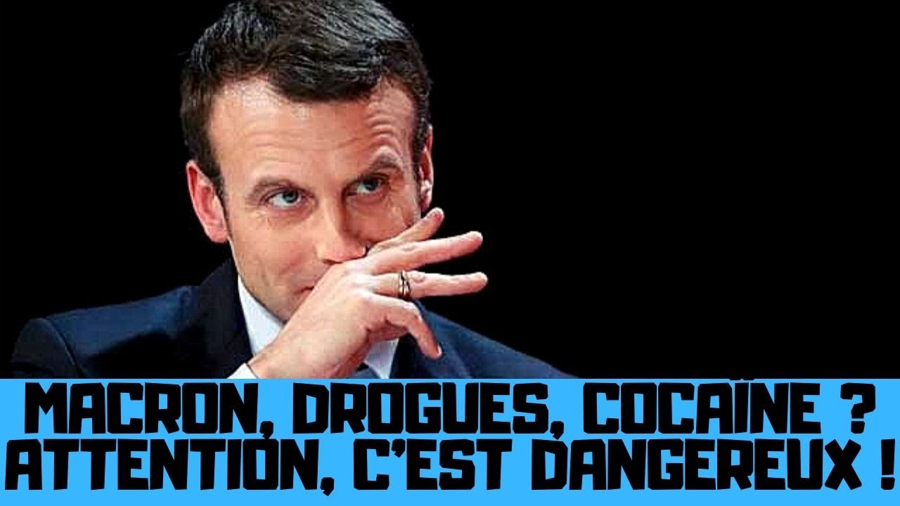 FuurryYcsgo's tweet card. Macron, drogues, cocaïne. Attention, c’est dangereux et choquant !