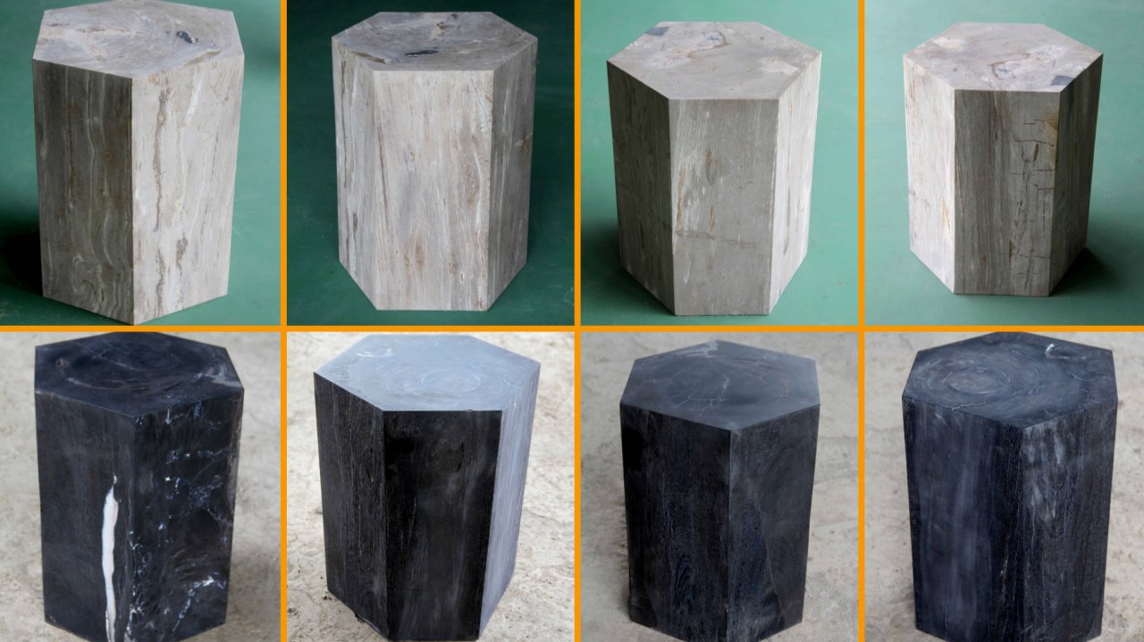 indogemstone's tweet card. Petrified wood contemporary end tables are redefining modern interior design with their bold geometry, rich textures, and ancient origins. Each contemporary petrified wood end table is handcrafted...