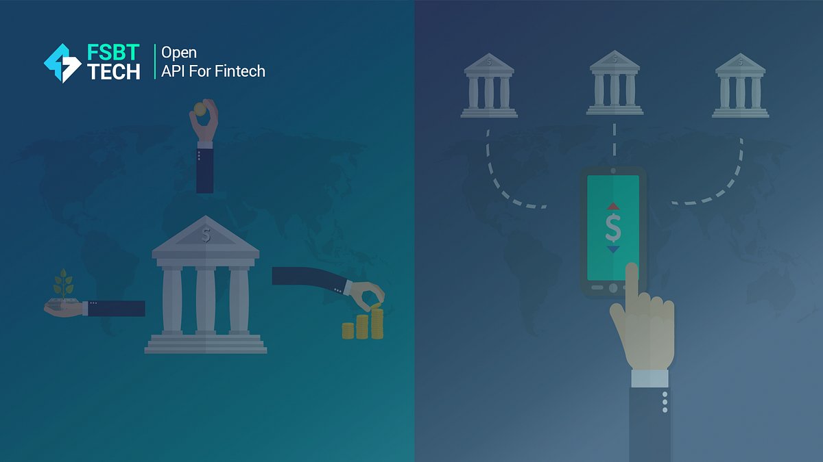FSBTtech's tweet card. This is a financial term used to explain a new innovative financial technology that involves the use of open API’s that allows third-party…