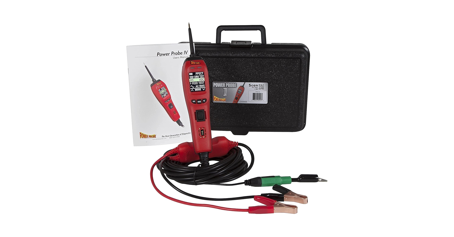 thedrivedeals's tweet card. The Power Probe IV Diagnostic electronic circuit and component tester supplies battery power and ground. Featuring AC/DC Voltmeter, Ohmeter, Frequency, Pulsewidth (Positive and Negative) and additi...