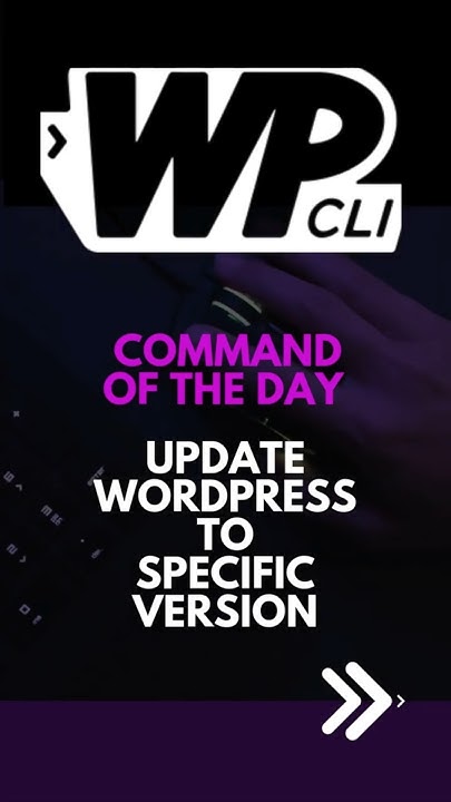 BuntyWP's tweet card. WP-CLI: Update WordPress to Specific Version! #WordPress #WPCLI