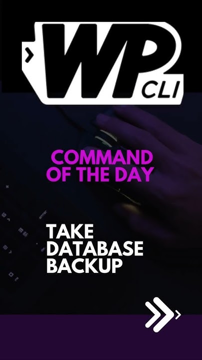 BuntyWP's tweet card. WP-CLI: WordPress Database Backup in Seconds! 🚀 #WPCLI #wordpress