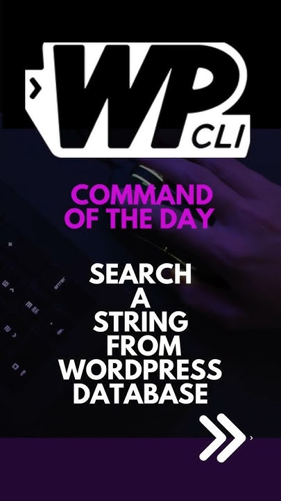BuntyWP's tweet card. WP-CLI: Search from the WordPress Database using WP-CLI #WPCLI...